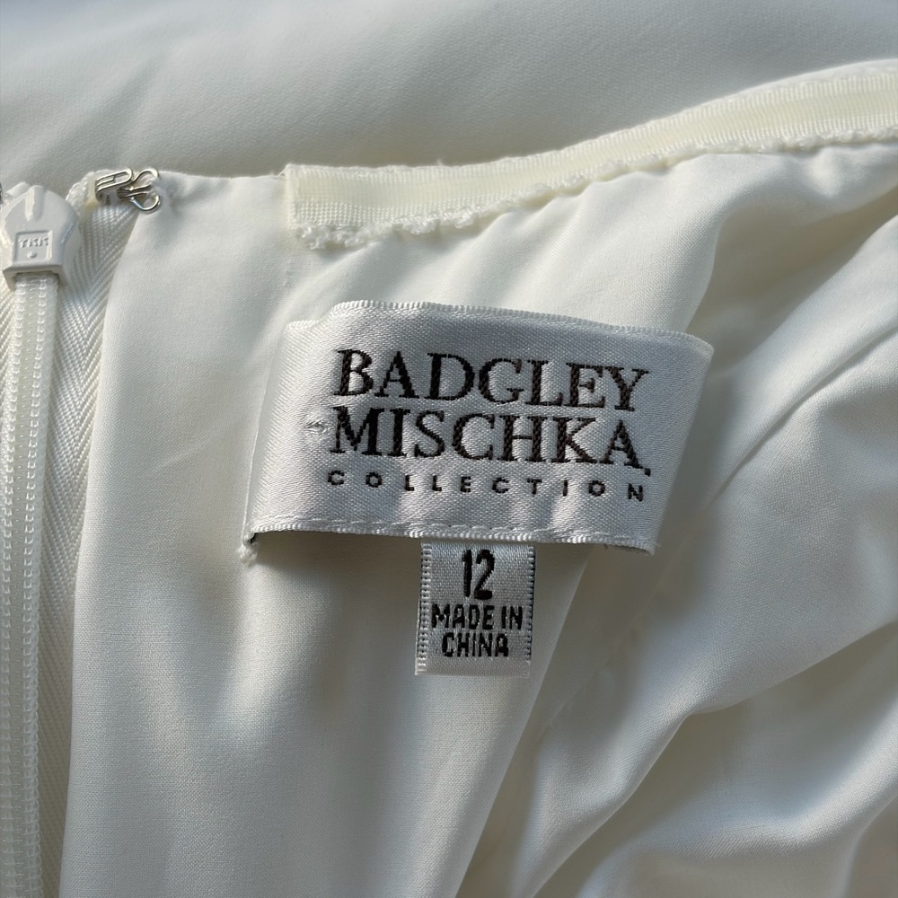 Badgley Mischka White Dress - Picture 4 of 6